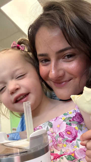 Au pair mit Gastmädchen