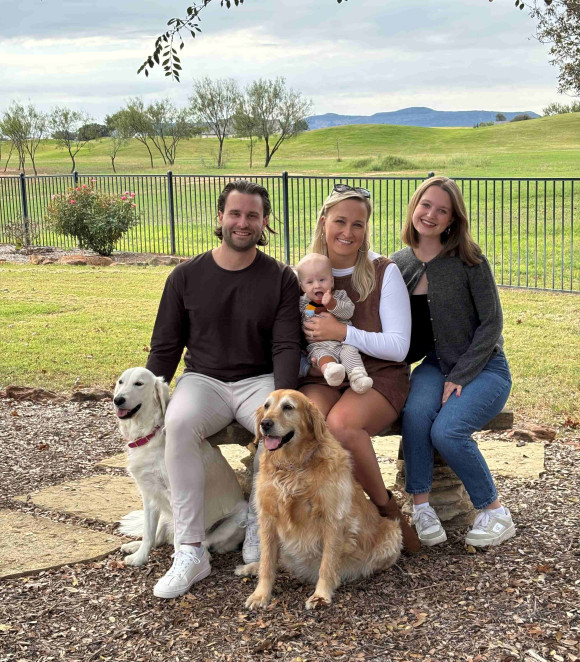 Gastfamilie mit Au pair und Hunden